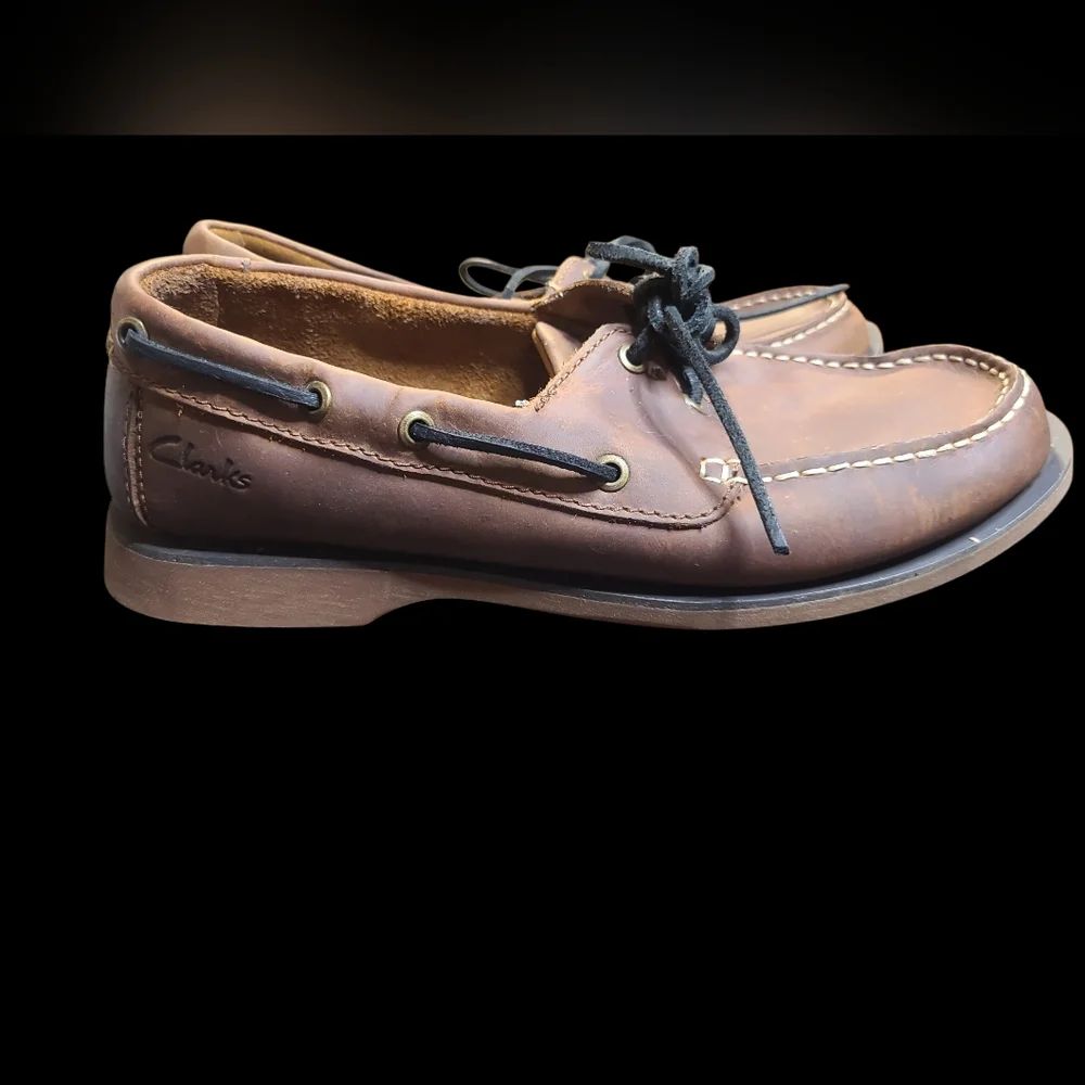 Clarks Leather Port Loafers Mens Size 7 - Picture 4 of 5